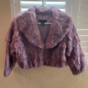 Arden B. Rabbit Fur Coat